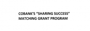 Cobank's Sharing success matching grant program